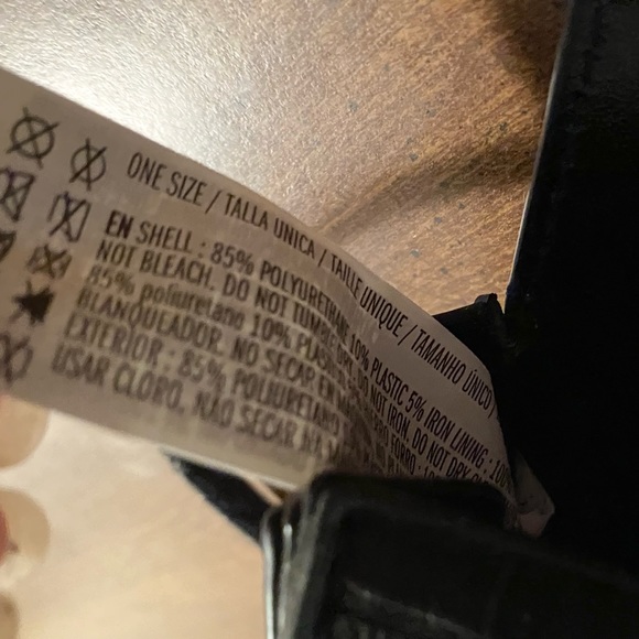 Black Faux Croc Embossed Saddle Handbag Purse - Picture 7 of 8